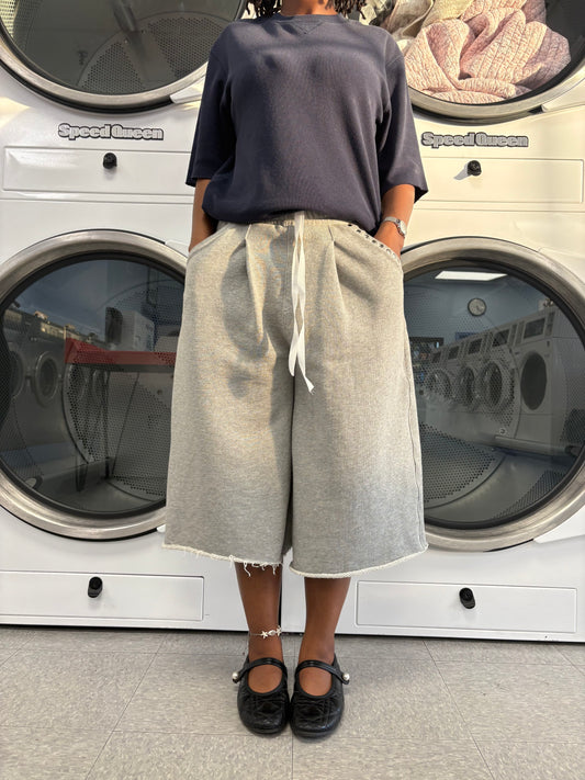 TAYLRDMADE Button Pocket Sweatshorts, front view