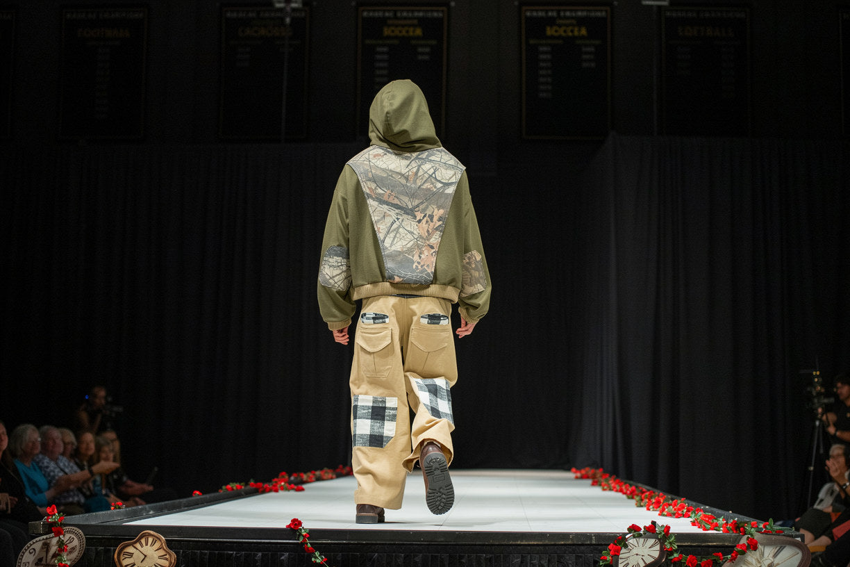 'UNION" PLEATED PANTS