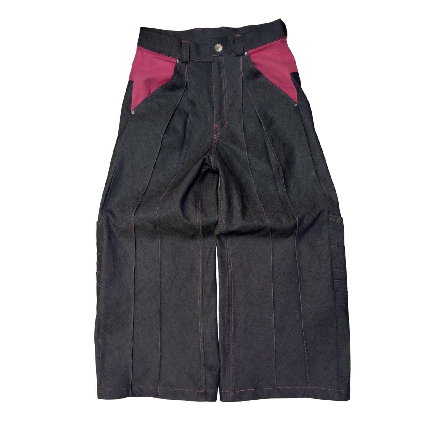 "1J48" PLEATED JEANS