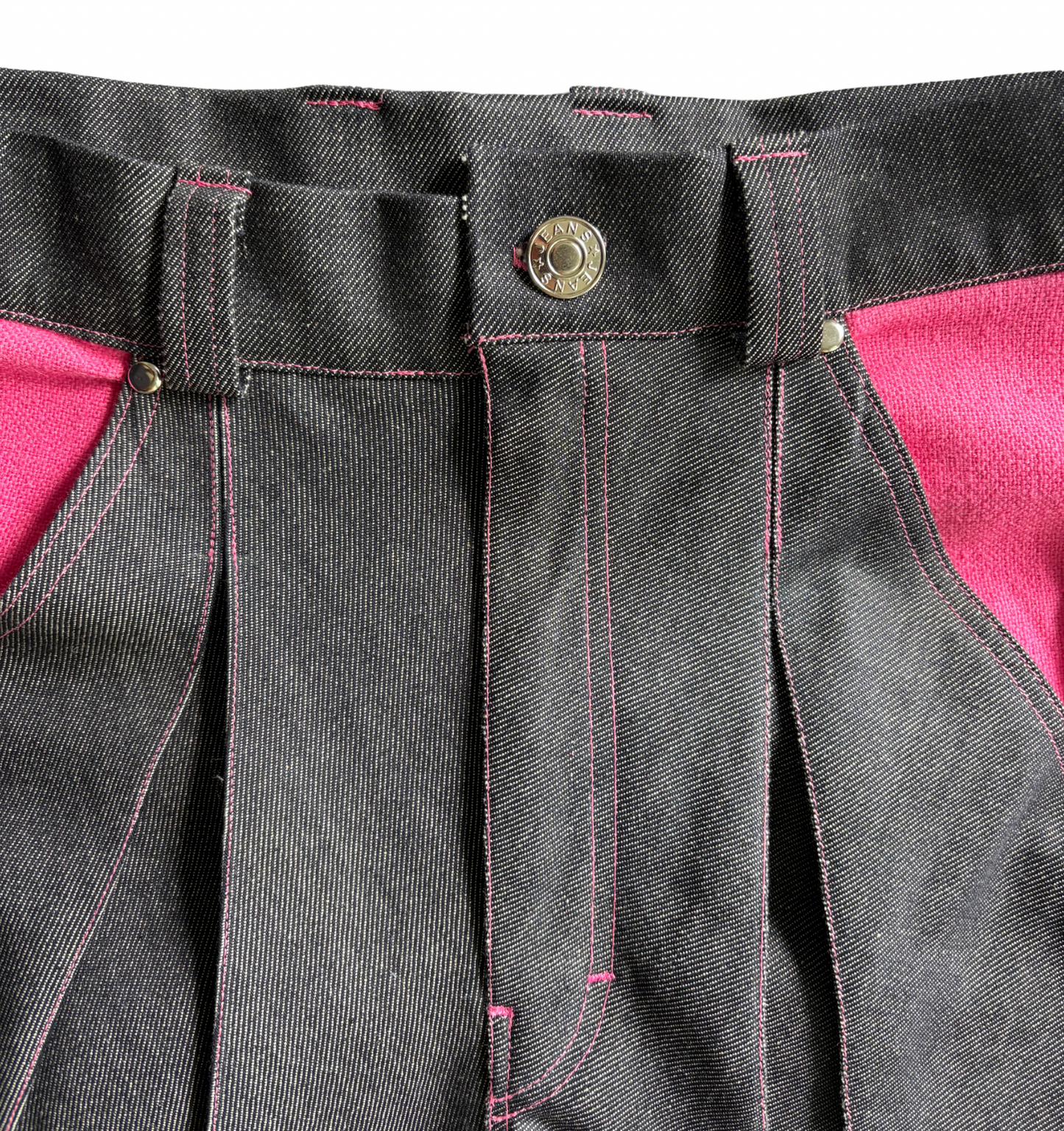 "1J48" PLEATED JEANS